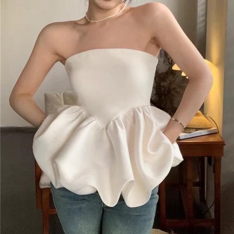 Hem flare Bustier《2color》