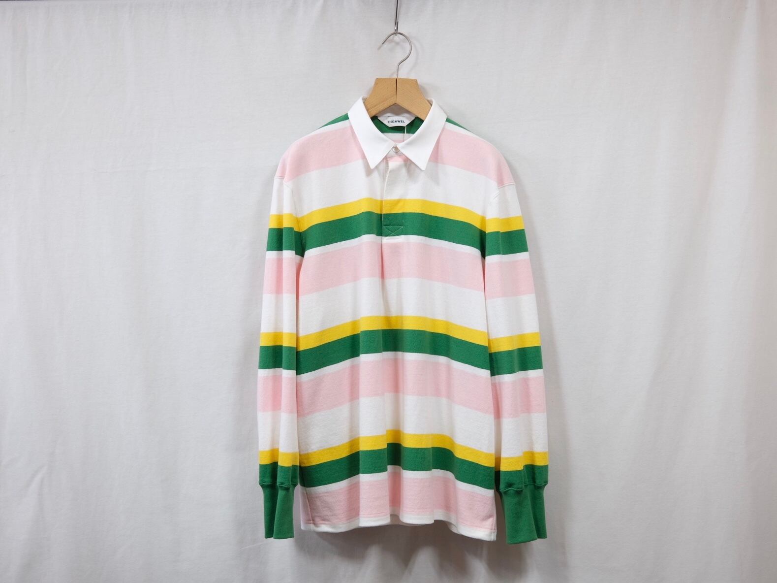 【送料無料】DIGAWEL Border Rugby Shirt　Мサイズ 送料無料】DIGAWEL Border Rugby Shirt Мサイズ