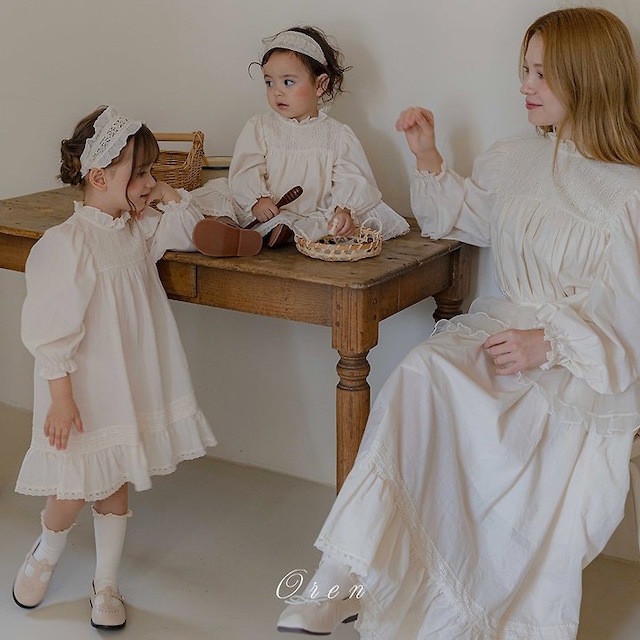 【取寄】oren|fore organic dress|フォーオーガニックワンピース|S-XL|baby&kids|26 autumn