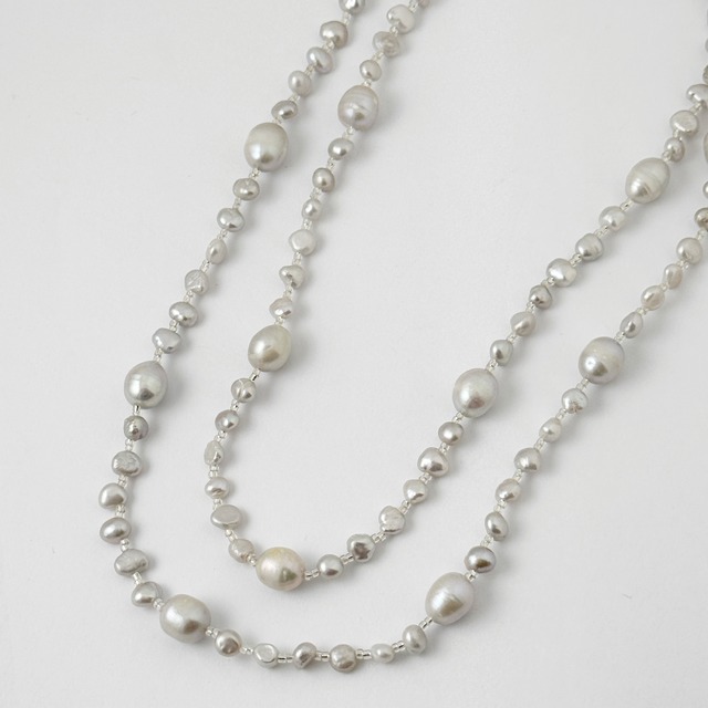 カジュアル パールネックレス ブラックパール / ピンクパール