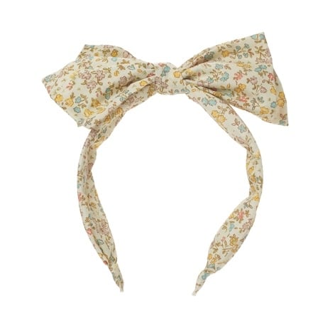H2514N:Petal Double Bow Headband-NEUTRAL