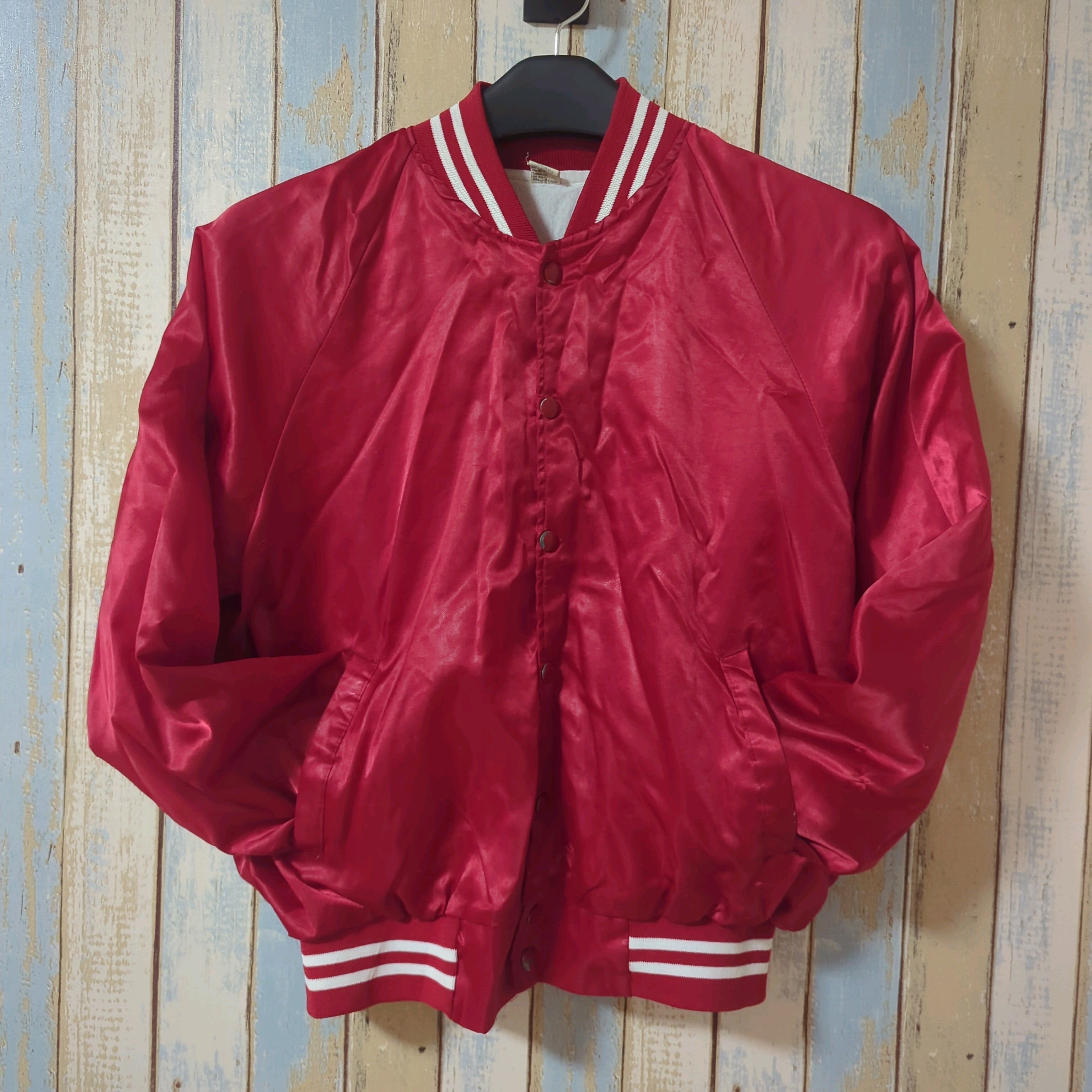 アメリカ製 赤 ナイロン コーチジャケット | Bikers Classic Rags