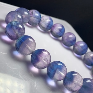 09.幻想的な色合いバイカラーグラデーションフローライトブレスレット