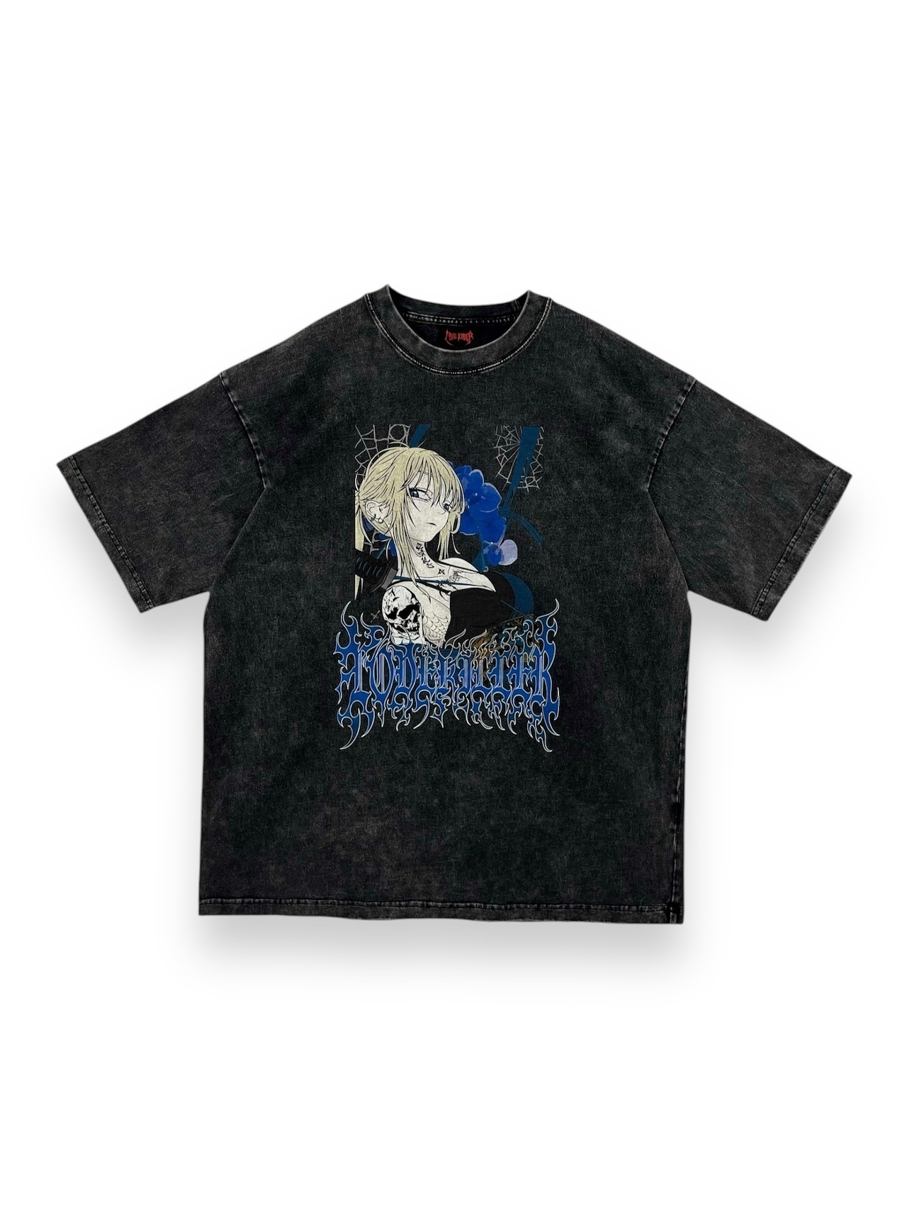 【LOVE KILLER】Blue Killer girl Graphic logo T-shirt