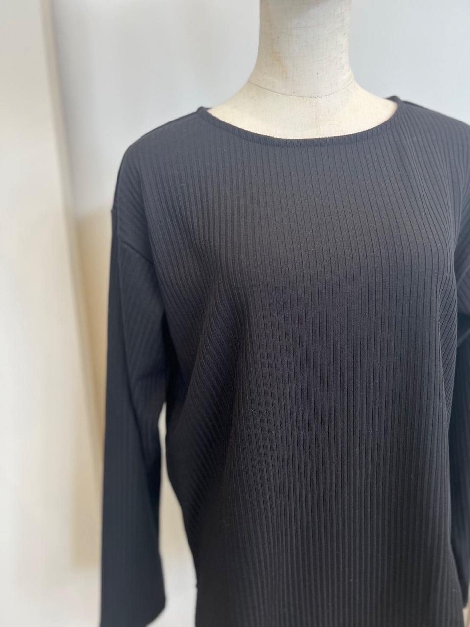 【LEMELANGE】ボートネックストレッチリブtee 8551006