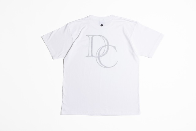 Dics／DC BIGロゴTシャツ　ホワイト/シルバー