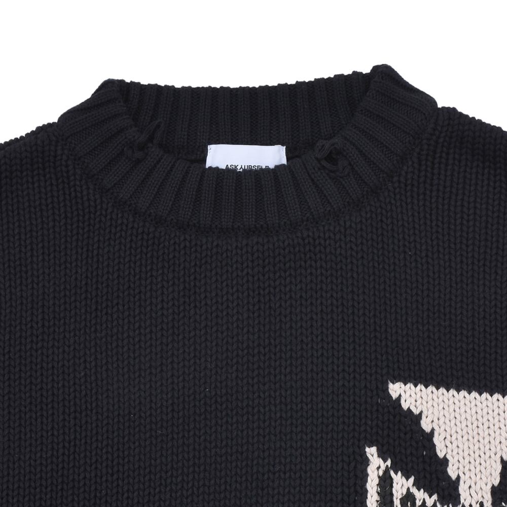 ASKYURSELF 】RIDER CROSS KNIT | AYIN