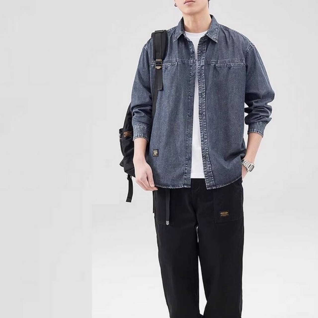 レトロデニム カジュアルジャケット af0067