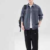 レトロデニム カジュアルジャケット af0067