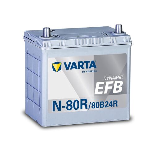 VARTA DYNAMIC EFB 80B24R N80R 国産車 アイドリングストップ車用