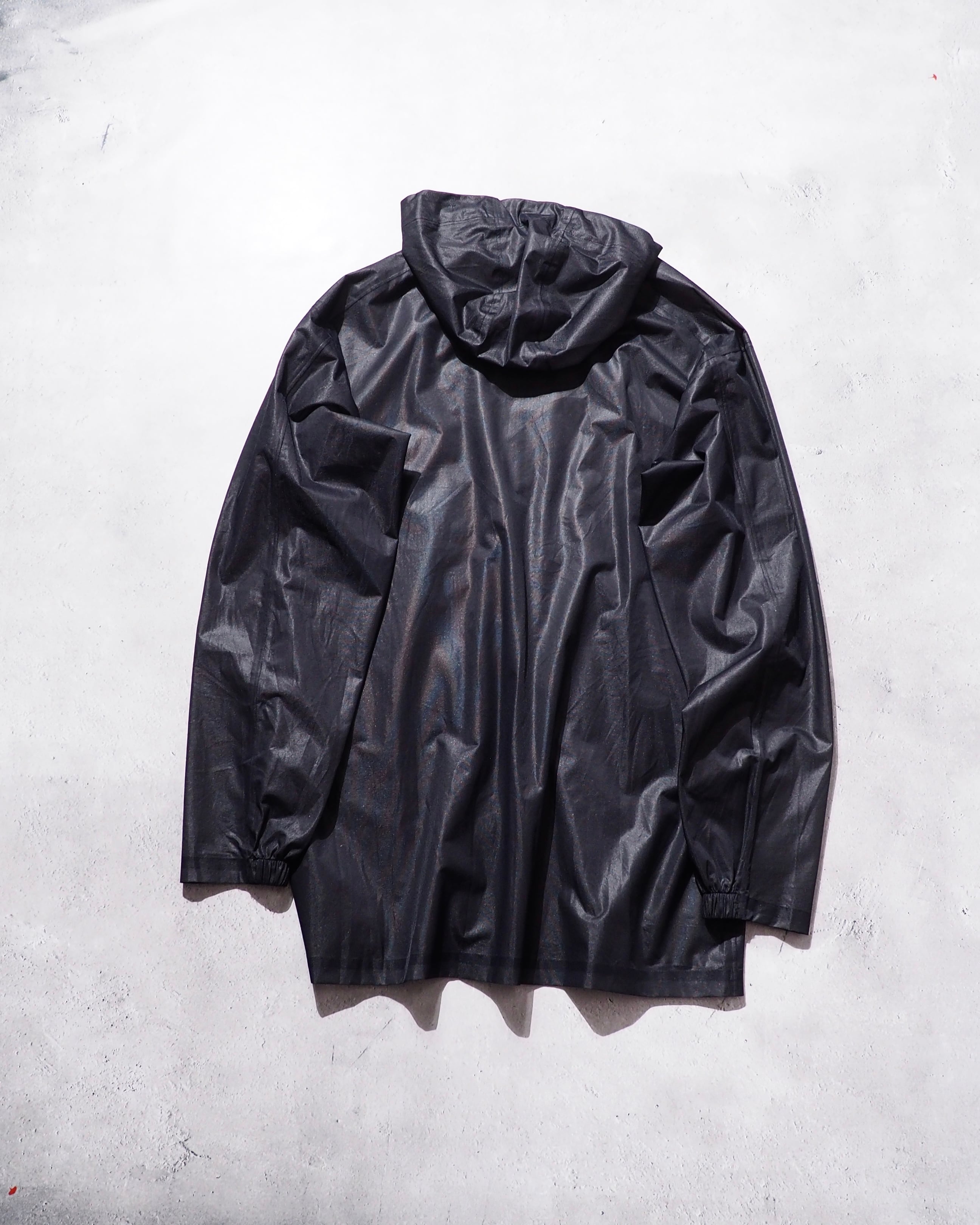 "Y-3(Yohji Yamamoto)" Black sheer Waterproof Nylon Tech Full zip jacket
