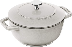 【特価処分】staub ストウブ 「 ワナベ カンパーニュ M 18cm 」 両手 鋳物 ホーロー 鍋 炊飯 2合 IH対応【日本正規販売品】 Wa-NABE 40501-477