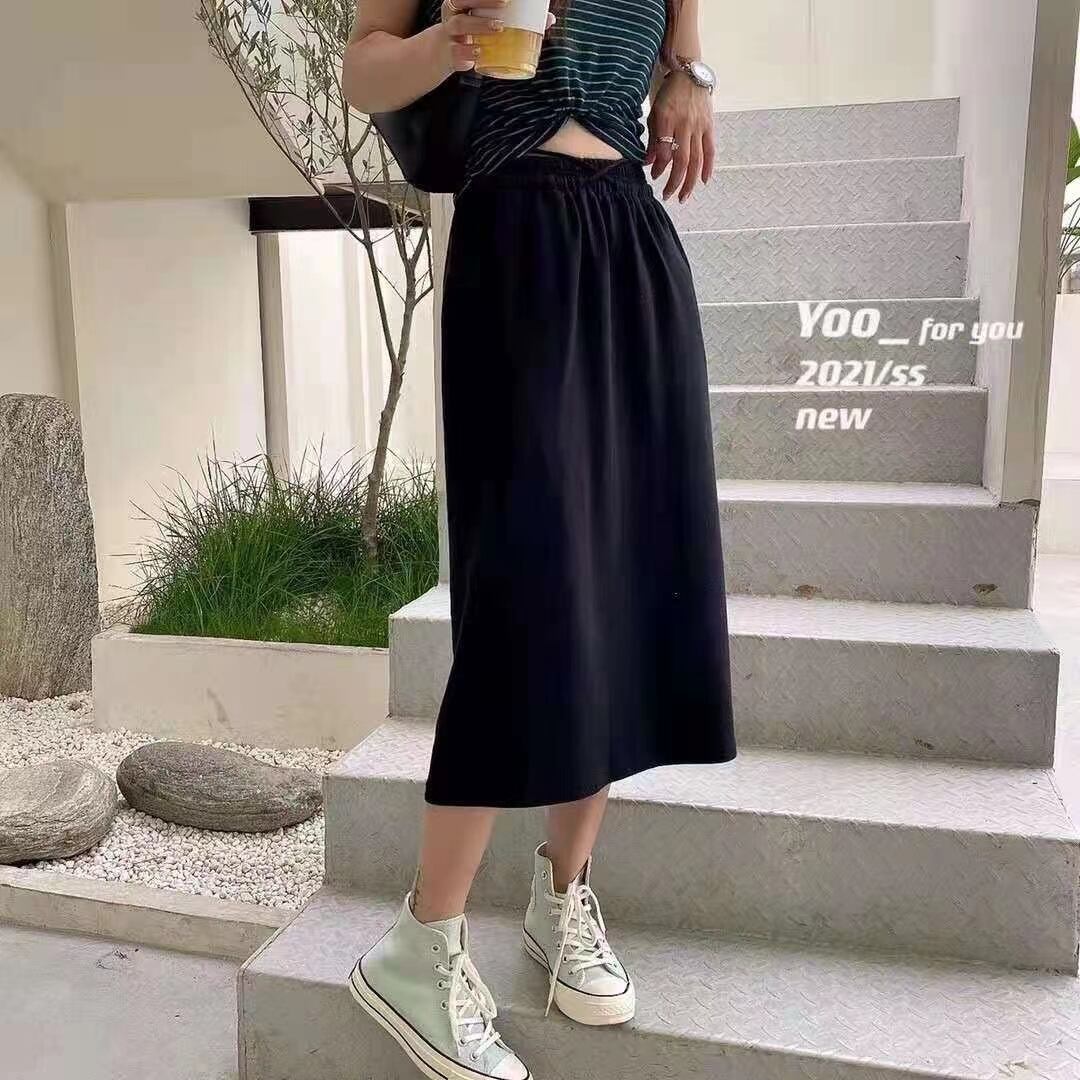 コットン ミモレスカート　A J11352-5832