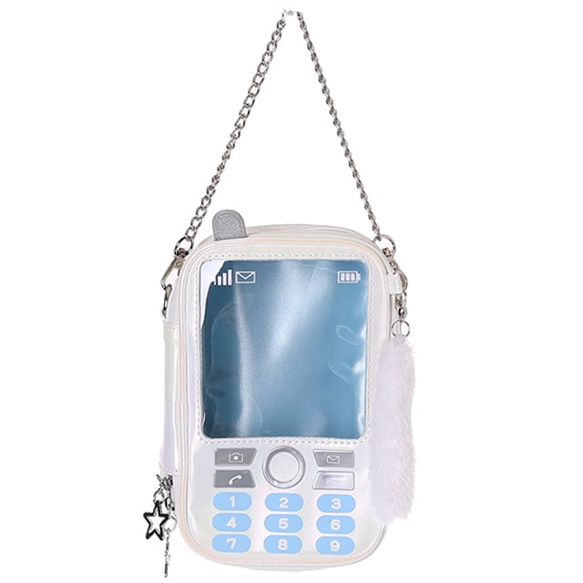 Z25725】Oselパール合皮ガラケー型ぬいポーチ | AXCIS