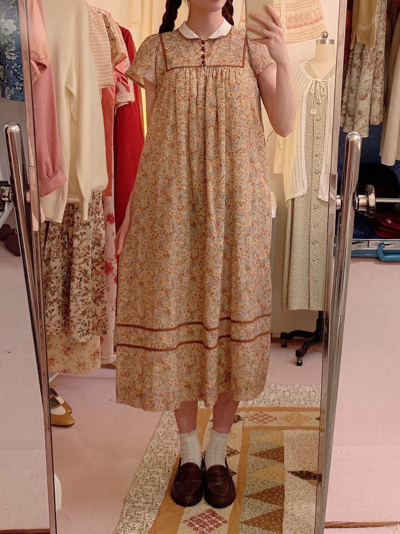 warm flower piping flare one-piece