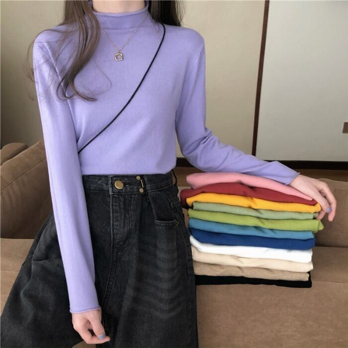 スプリングベーシックカラーコート 薄手セーター レディース ロング 春物 YY-ファッション28892422891