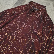 wave chain stitch design shirt