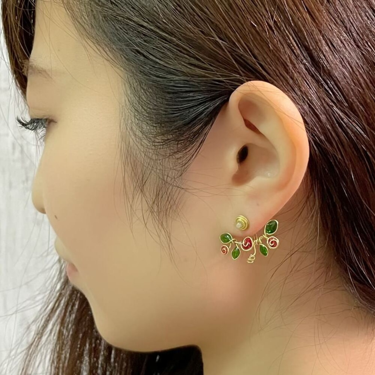 Resin Garden Earring 02  / ピアス