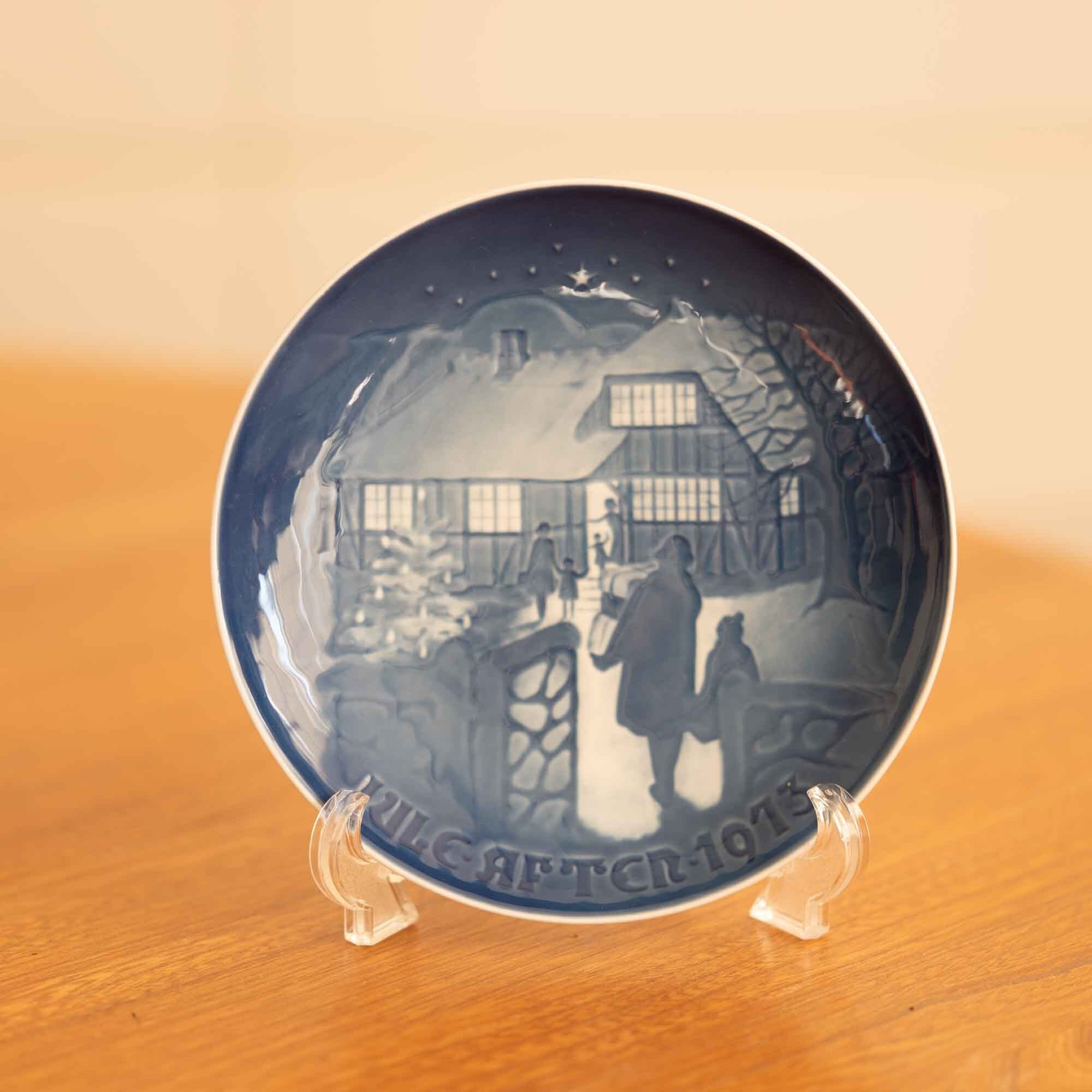 1973年 Bing & Grøndah ビング・オー・グレンダール クリスマスプレート カントリークリスマス