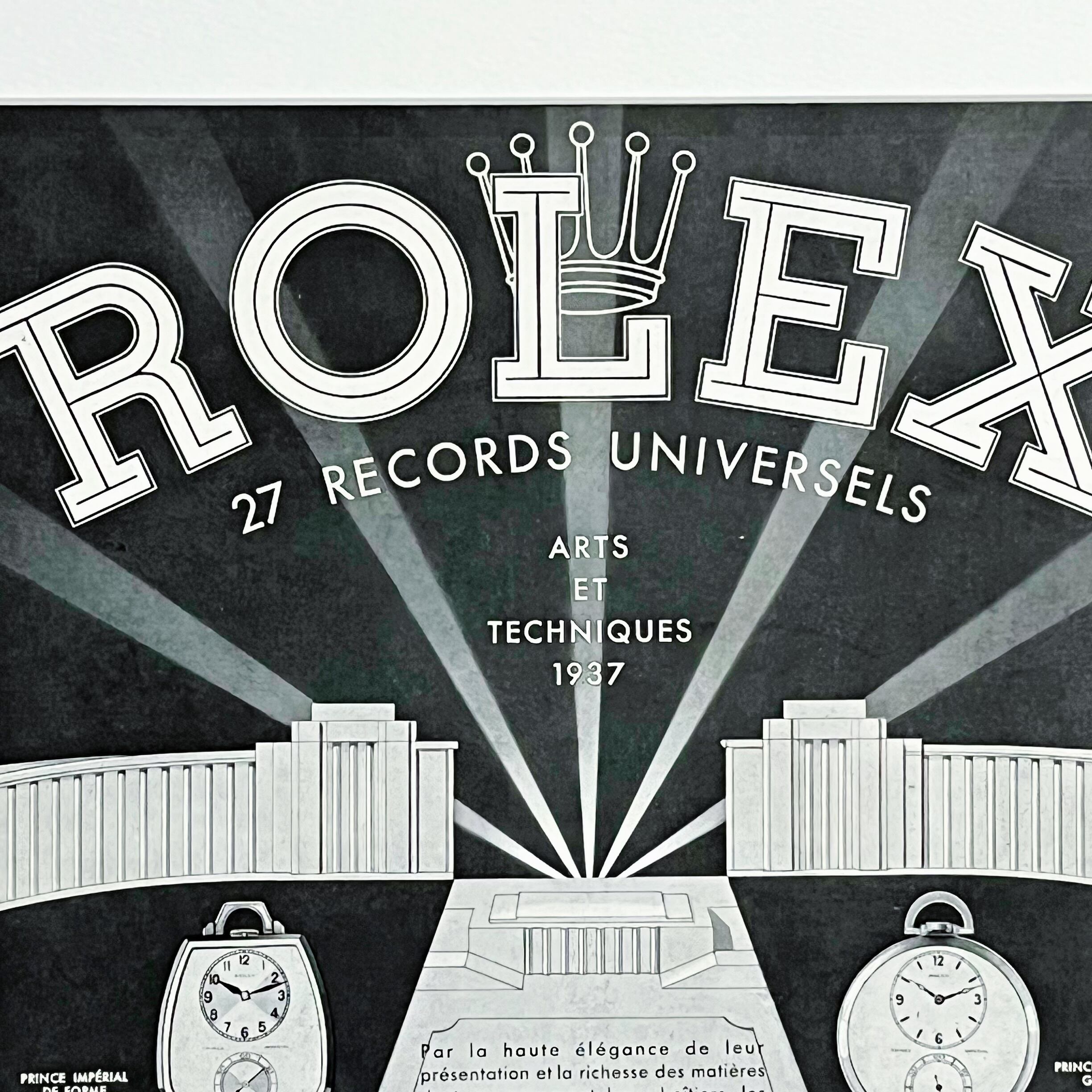 【1936年】ROLEXビンテージポスター　ロレックス　サンデマン 4b5b48830a0d575a90e6e25d842dc3