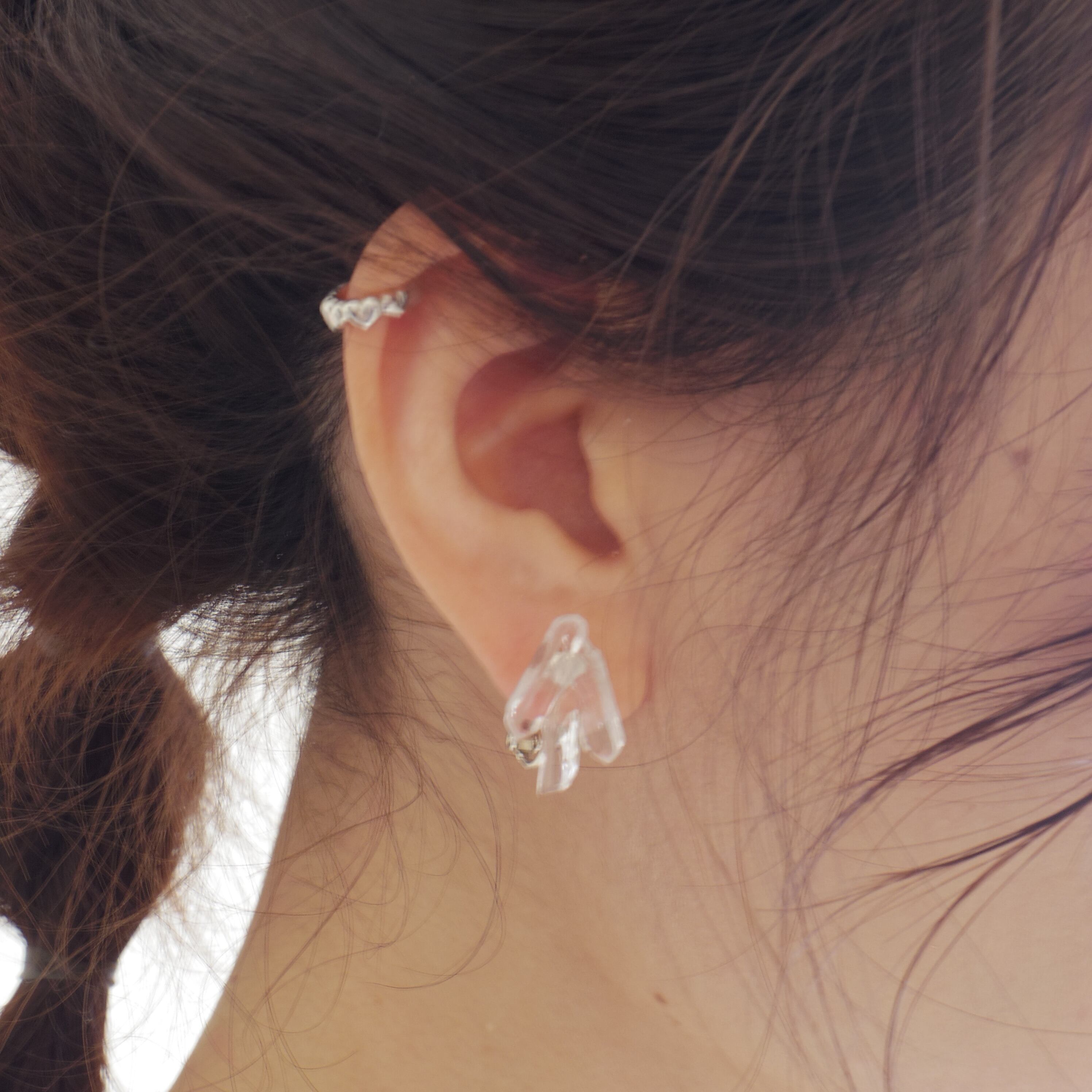 氷の結晶 水晶のピアス＆イヤリング | vega accessory