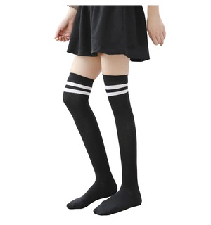 【人気】オーバーニーソックス 綿 ロングソックス ニーハイソックス コットン 保温 防寒 柔らか 美脚 通学 通勤 可愛い