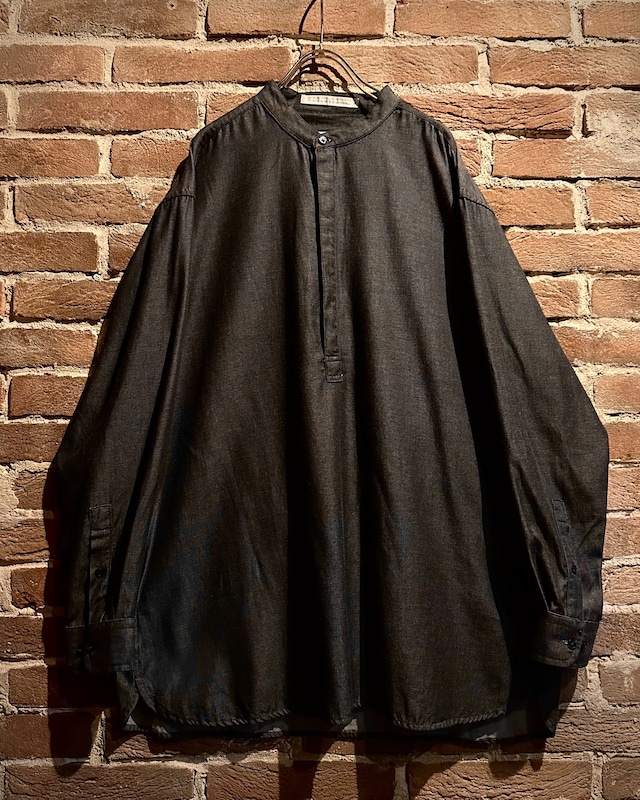 【Caka act3】“PERRY ELLIS” Vintage Half Button Design L/S Shirt