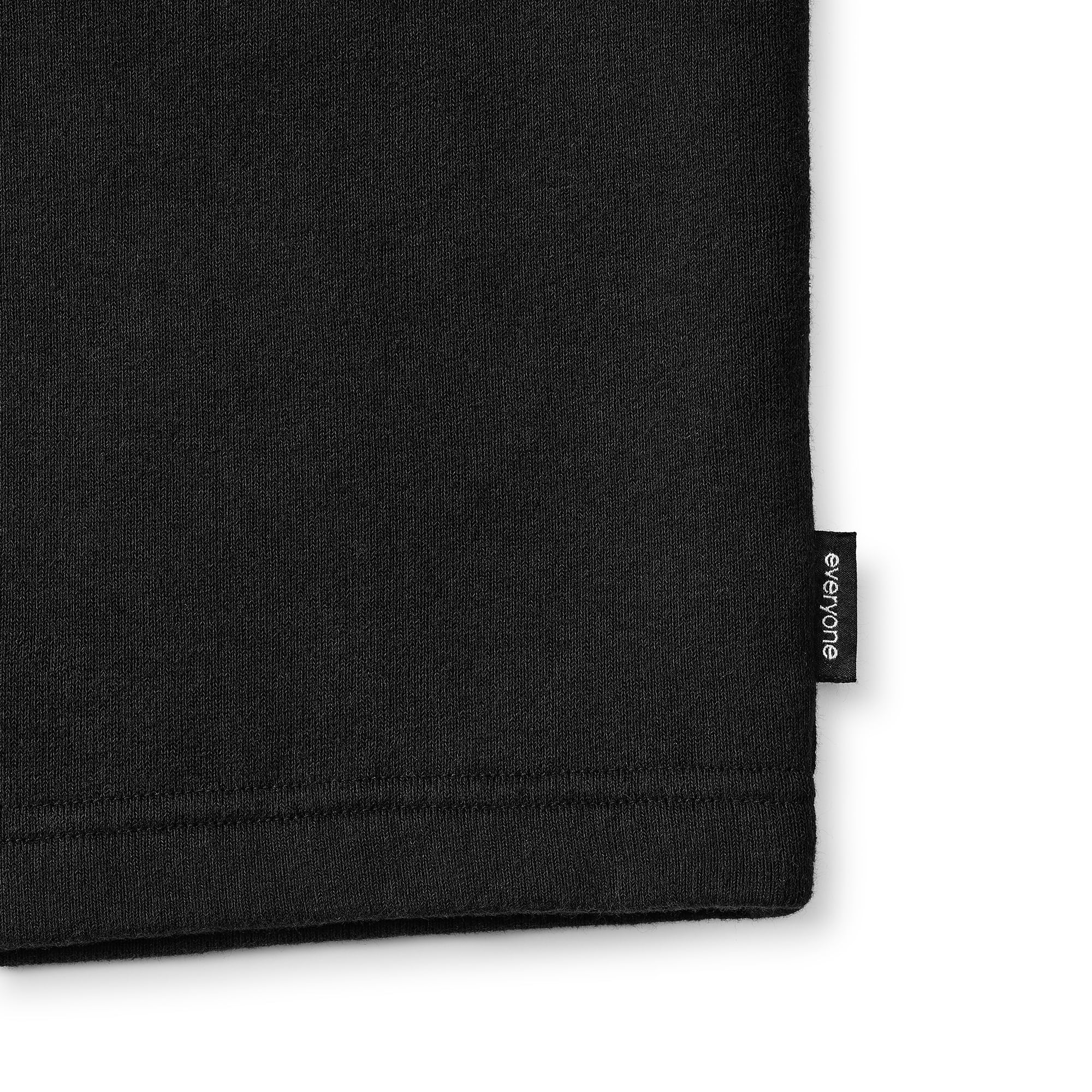 everyone collegiate logo classic sweat shorts (BLACK) | everyone