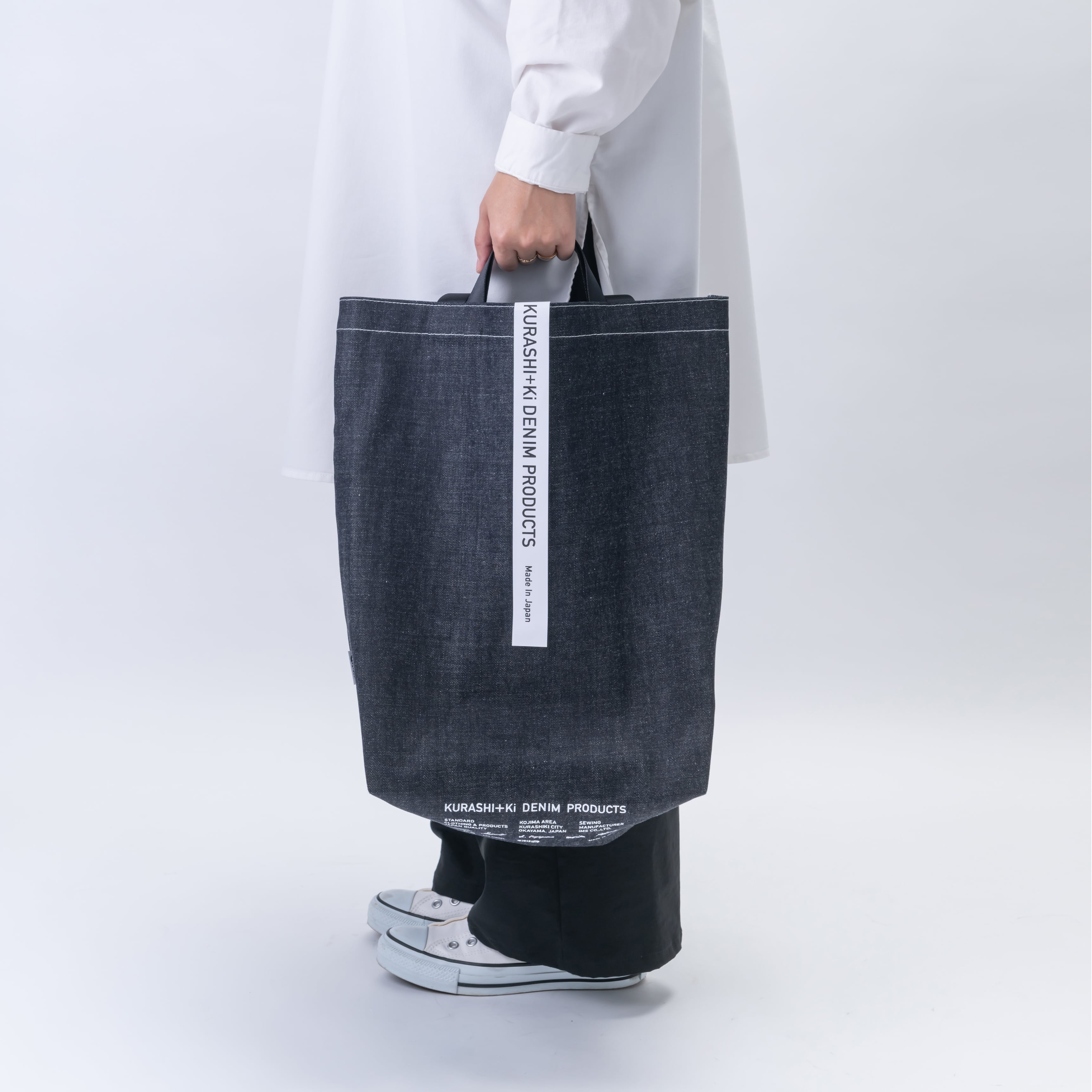 KURASHI+Ki BAG L Indigo（ショッピングトート・インディゴ） | EDGE