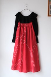 Marimekko tomato red white cami dress