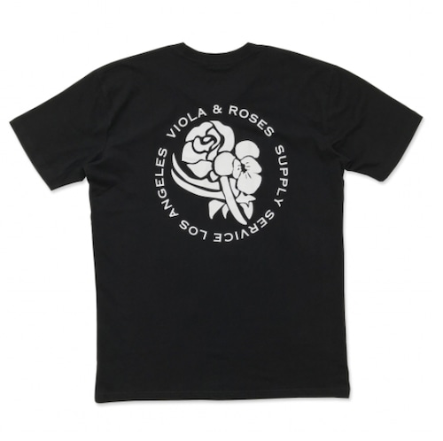 VIOLA&ROSES CLASSICモノクロTEE NO.1 BK