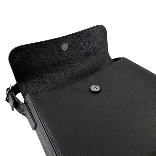 Yves Saint Laurent イヴ・サンローラン ショルダーバッグ ブラック ロゴ レザー セミショルダーバッグ vintage ヴィンテージ オールド vgm3f4