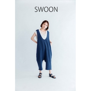 【SWOON】11-sw19-835-503  ニットサルエルパンツ 1-2size