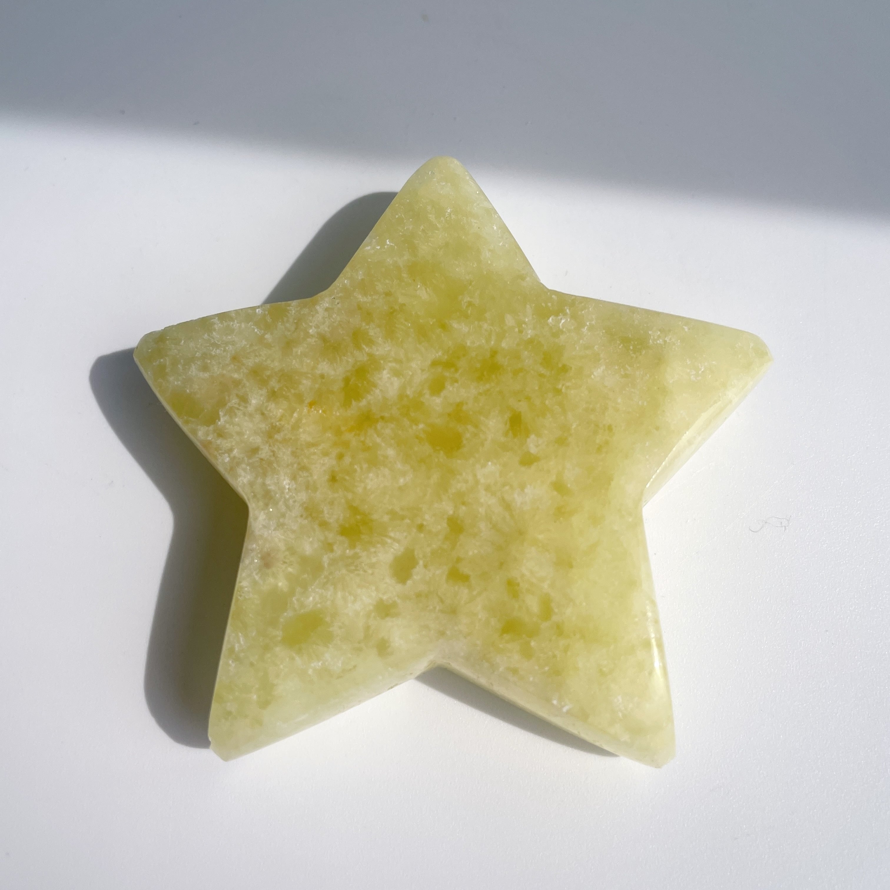 イエローカルサイト 星21◇Yellow Calcite◇パワーストーン・天然石