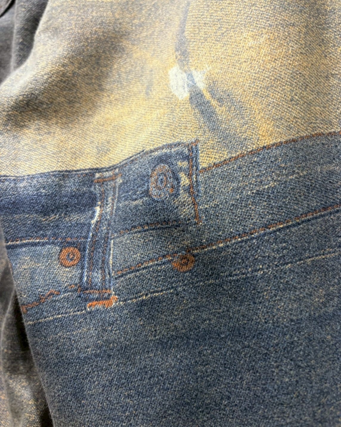 Caka otto】 “Just Cavalli” Patch Work Design Vintage Flare Denim