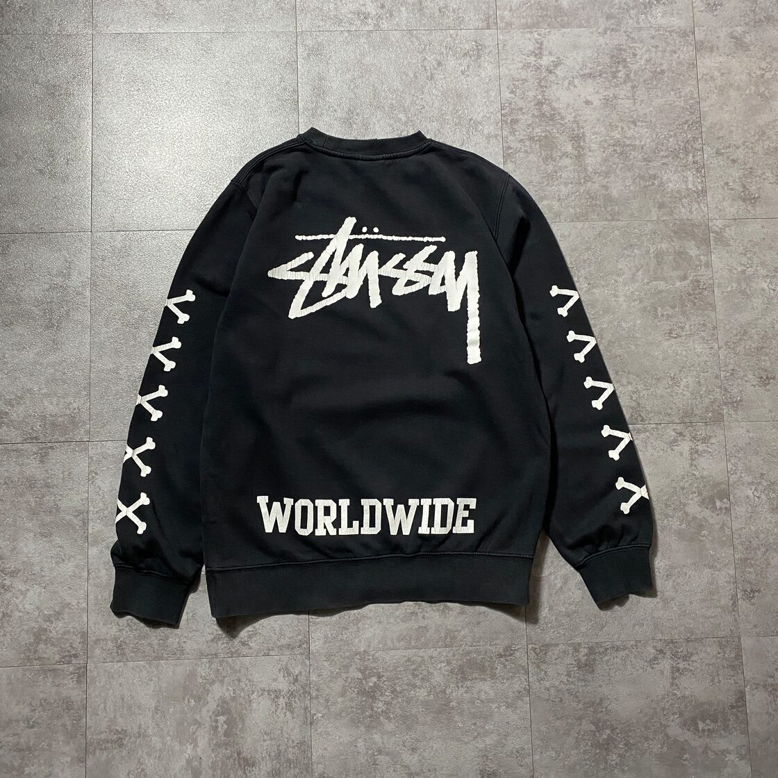 stussy ステューシー スカル プリントロゴ ボーン アームプリント 