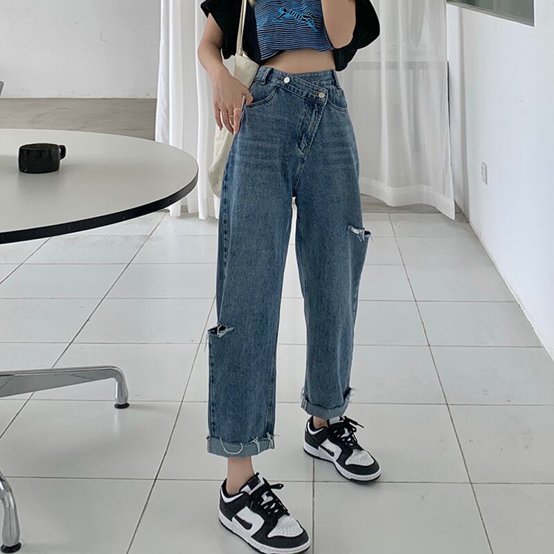 ウェストジーンズ レディースサマー薄手ルーズパンツ 夏物 スーパーモール41688500896