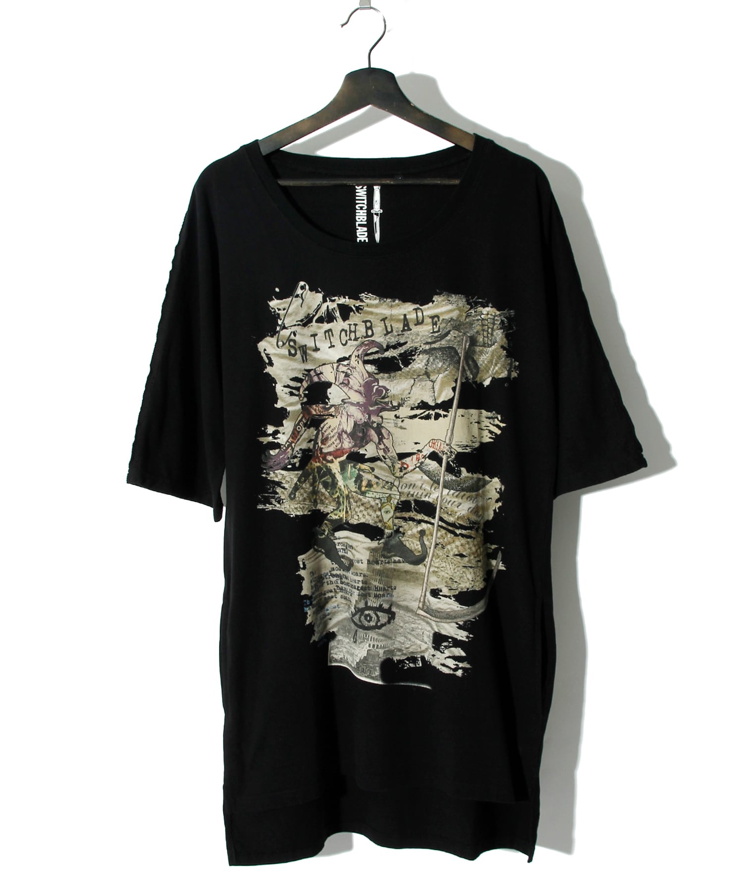 HYDE着 CLOWN DOLMAN SLEEVE TEE CLOWN DOLMAN SLEEVE TEE / BLACK | DETRUIRE