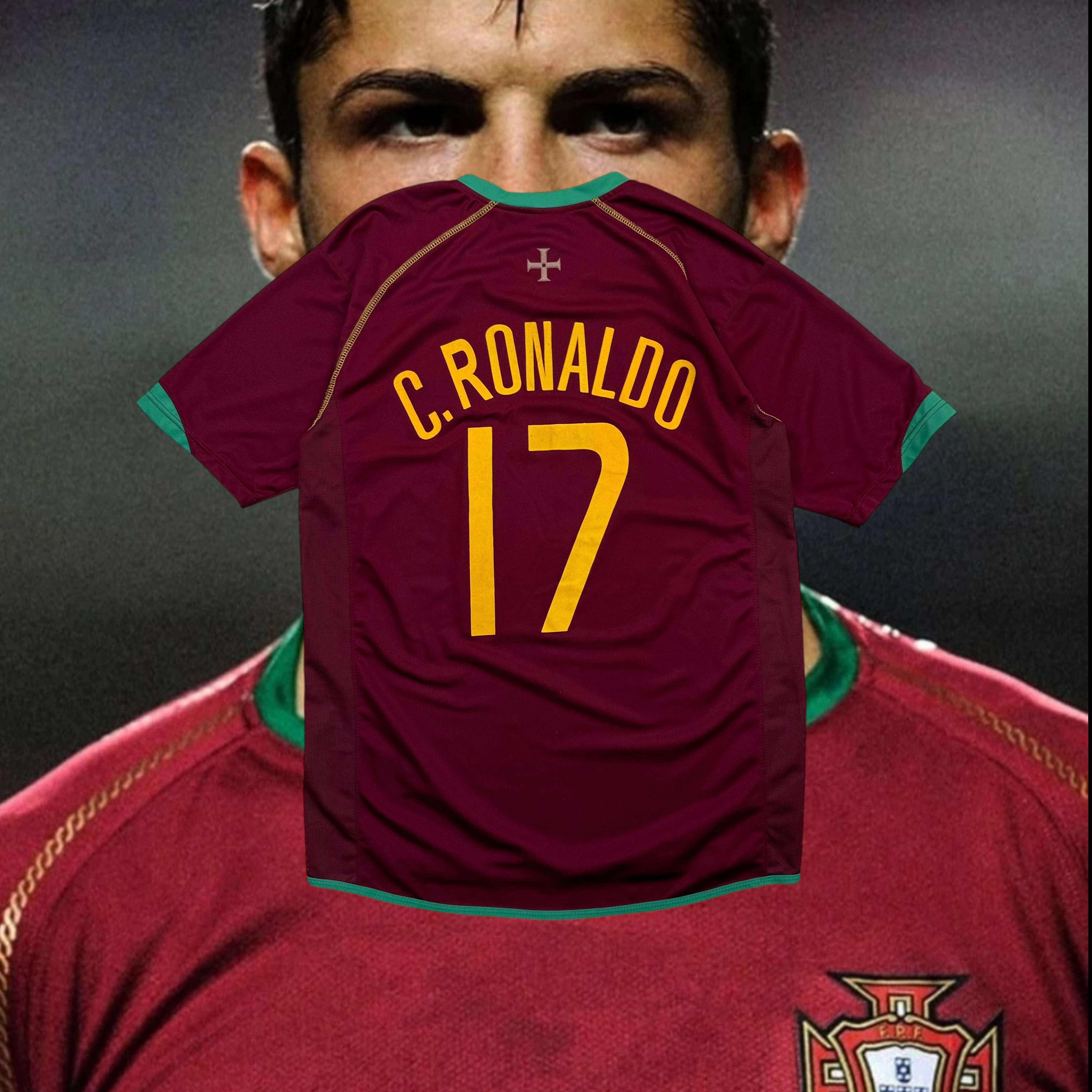 ロナウド　ポルトガル代表 2004ホーム復刻　背番号17 正規品 ロナウド ポルトガル代表 2004ホーム復刻 背番号17 正規品 ユーロ2004
