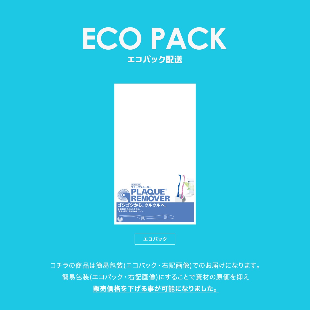 ECO PACK配送 プラークリムーバークルン 電動タイプ・ソニック