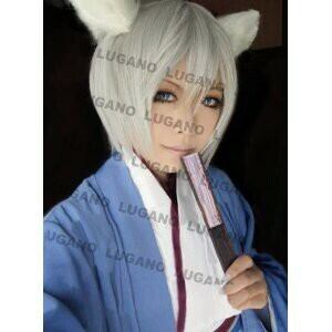 K1098 神様はじめました☆巴衛/ ともえ 風 コスプレ衣装+ウィッグ＋耳+