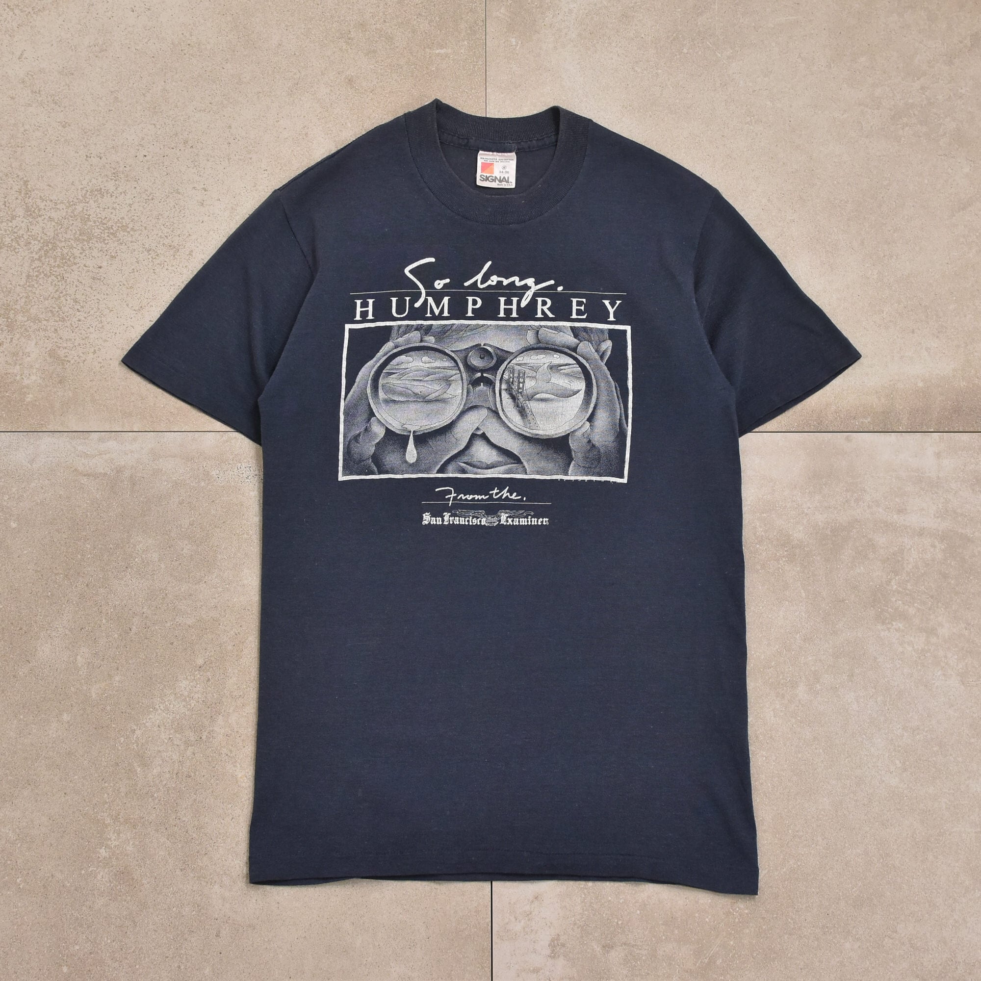 80s USA SIGNAL Humphrey the Whale T-shirt | 古着屋 grin days