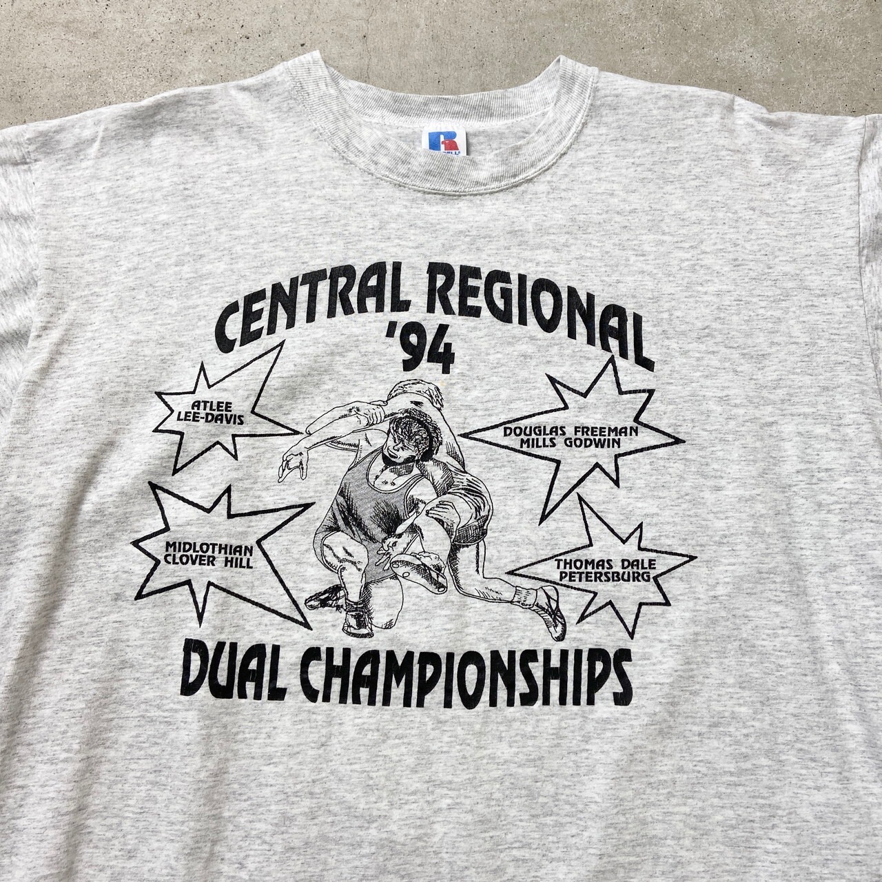 90年代 USA製 RUSSELL ATHLETIC ラッセル プリントTシャツ カレッジ 
