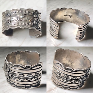 DELBERT GORDON wide silver cuff bangle