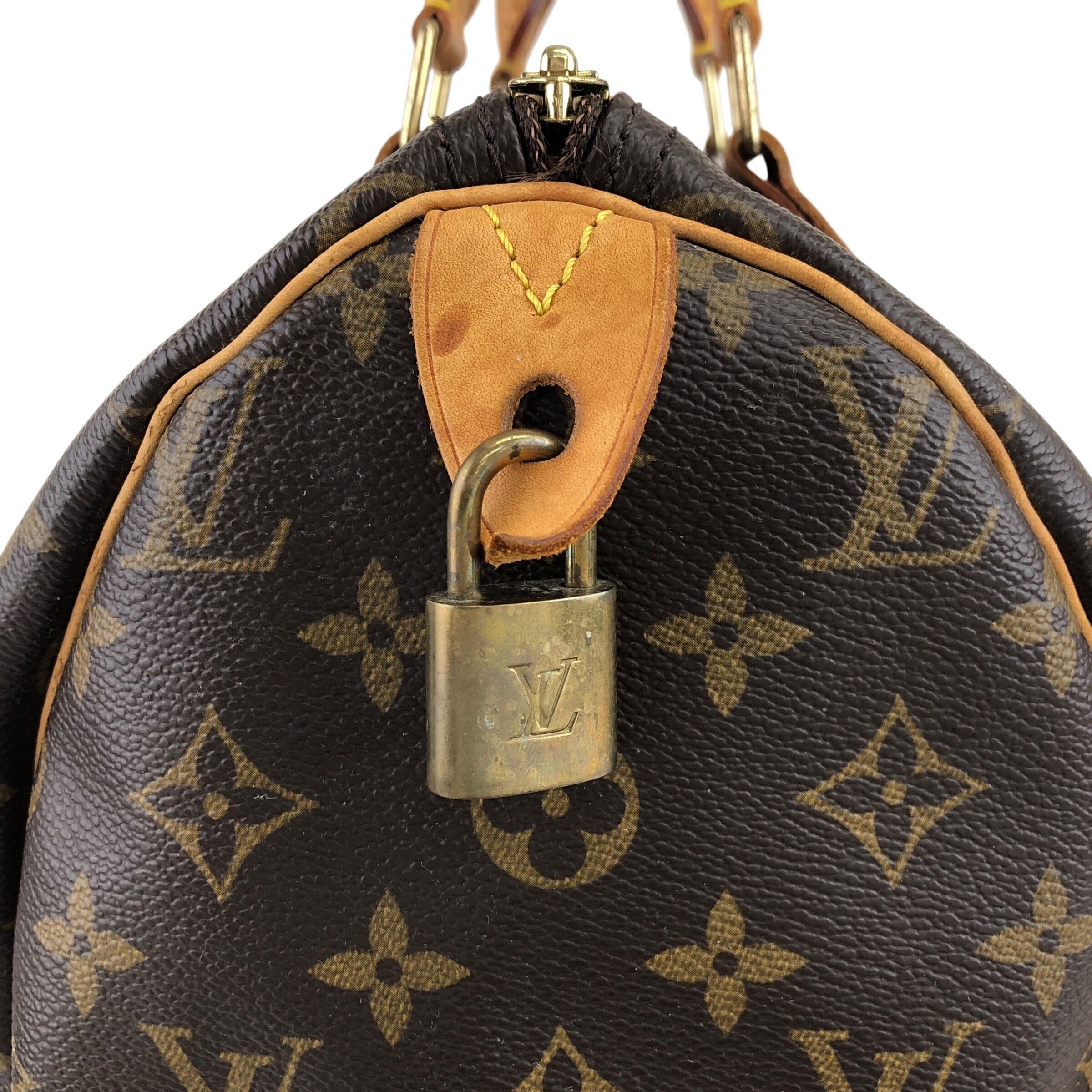 LOUIS VUITTON ルイヴィトン モノグラム ハンドバッグ ブラウン PVC
