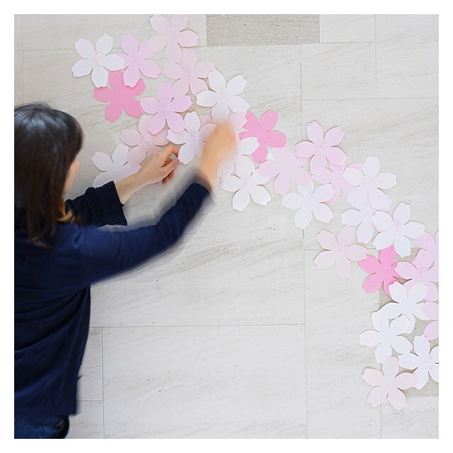 ジャイアントフラワー サクラL(15cm) 桜(さくら)のペーパーフラワー シンプルな花びらの形の造花がかわいい | アナザークルーウェディング