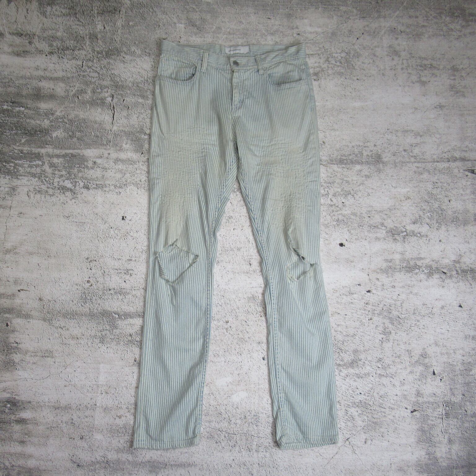 PHENOMENON / フェノメノン Hickory Pattern Grunge Denim | FAULT.