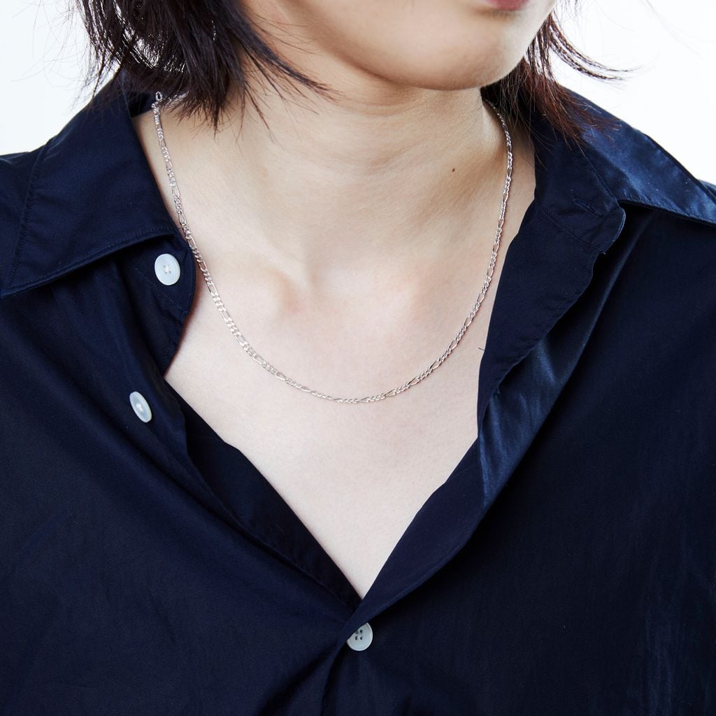 XOLO JEWELRY Figaro Link Necklace 2mm 60cm | MAROON WEBSTORE