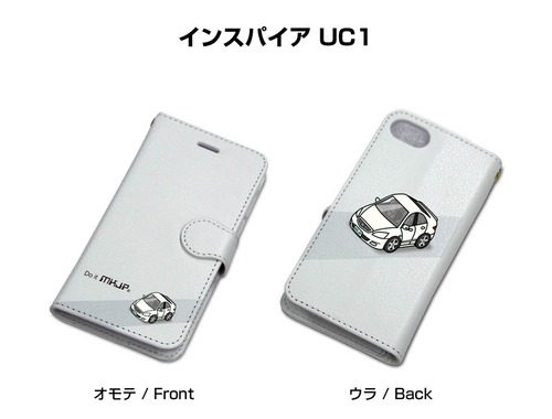 ボディ25色設定　手帳型iPhoneケース ホンダ インスパイア UC1