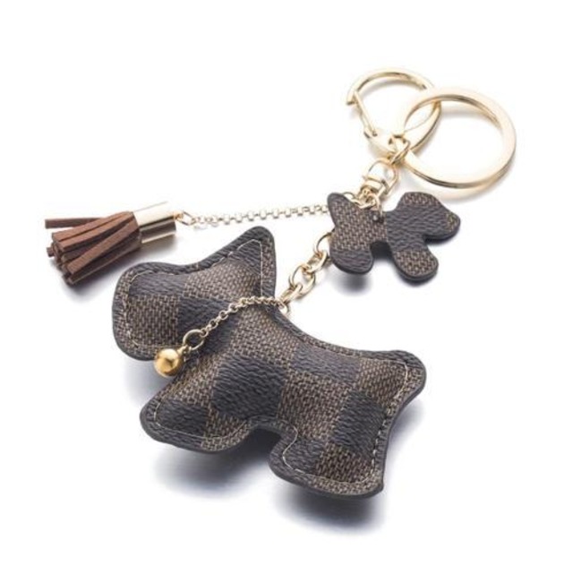 IPARAM　ファッション　かわいい　財布　pu　犬　車　キーアクセサリー　バッグアクセサリー　SKU-IPA-184-brown